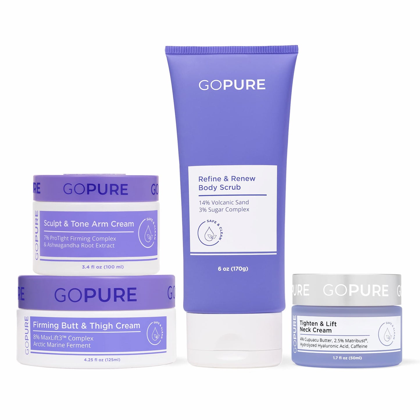 Butt & Thigh + Body Scrub + Arm + Neck Cream