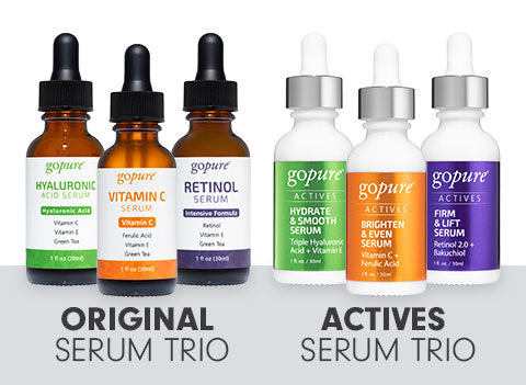 Differences between our Originals and our Actives Serums