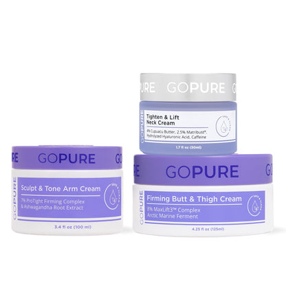 GOPURE Firm It All Routine - Neck Cream + Arm Cream + Butt & Thigh Cream