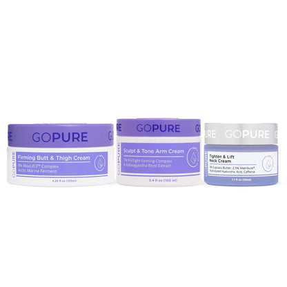 GOPURE Firm It All Routine - Neck Cream + Arm Cream + Butt & Thigh Cream